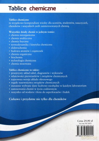 Tablice chemiczne - Mizerski Witold [KSIĄŻKA]