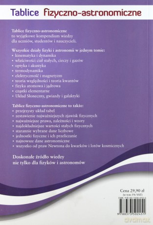 Tablice fizyczno-astronomiczne [KSIĄŻKA]