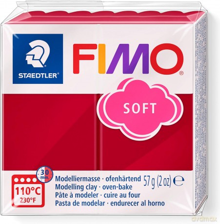 Masa termoutwardzalna Fimo 57g karminowy