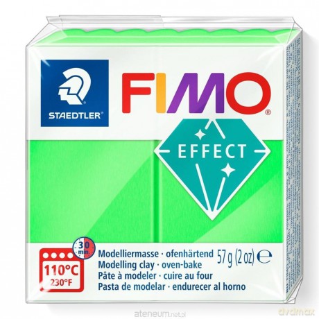 Masa termoutwardzalna Fimo 57g neon zielony