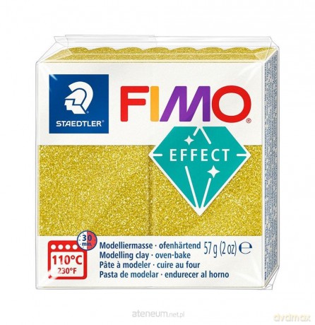 Masa termoutwardzalna Fimo 57g złoty błyszczący