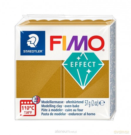Masa termoutwardzalna Fimo 57g złoty metaliczny