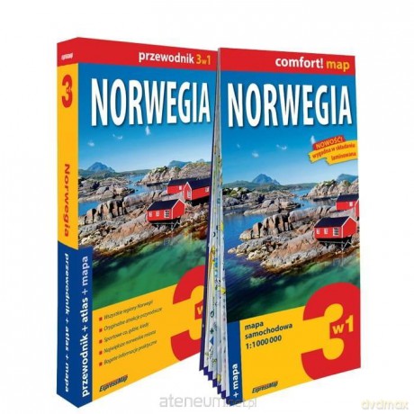Norwegia 3w1: przewodnik + atlas + mapa [KSIĄŻKA]