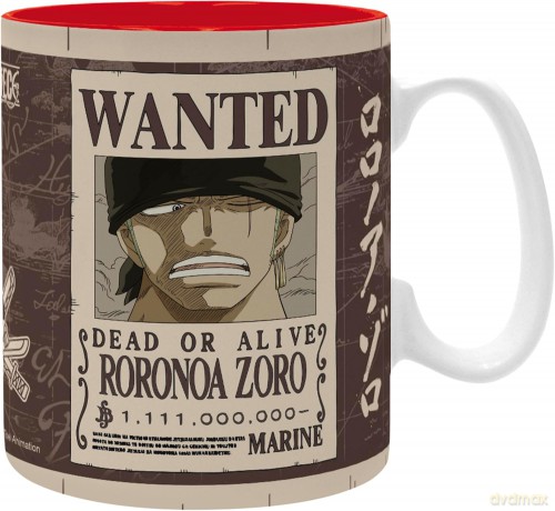 ONE PIECE - Kubek 460 ml - Zoro Wanted