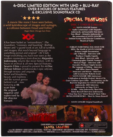 Santa Sangre (Święta krew) (Limited) [Blu-Ray 4K]+[2xBlu-Ray]+[CD]