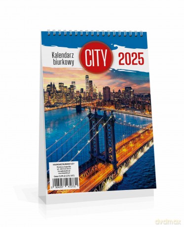 Kalendarz 2025 biurkowy city [KALENDARZ]