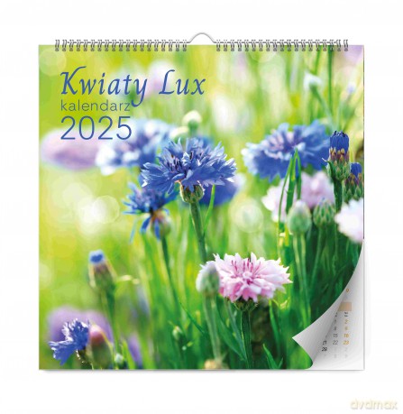 Kalendarz 2025 Kwiaty lux ścienny [KALENDARZ]