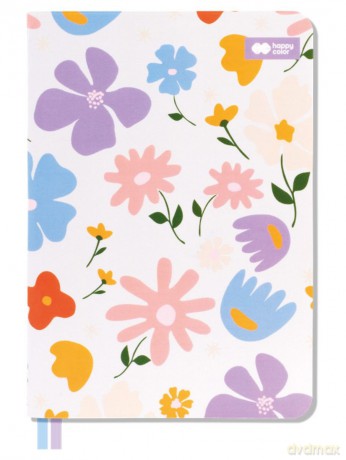 Notes A5 BLOOM-Pastel 80 ark. kratka