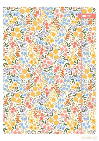 Paczka Teczka A4+ kartonowa z gumką, BLOOM-Boho 10 szt.