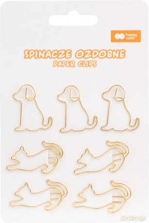 Spinacze ozdobne CAT&DOG 7 szt.