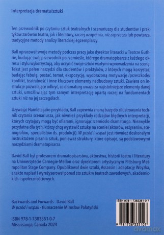 W przód i wspak. Techniczna instrukcja jak czytać sztuki - David Ball [KSIĄŻKA]
