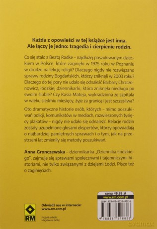 Zaginieni. Historie ludzi którzy przepadli bez śladu - Anna Gronczewska [KSIĄŻKA]