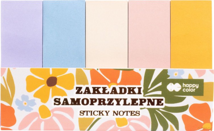Zakładki samoprzylepne BLOOM-Boho 5 kolorów