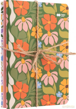 Zestaw notesów A6 szytych BLOOM-Boho 3 szt. po 32 ark.