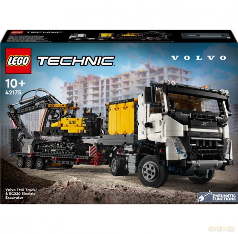 LEGO Technic Ciężarowka Volvo FMX i koparka EC230 Electric (42175) [KLOCKI]