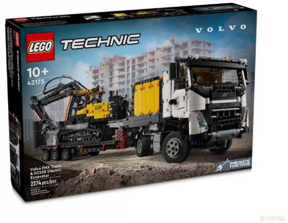 LEGO Technic Ciężarowka Volvo FMX i koparka EC230 Electric (42175) [KLOCKI]