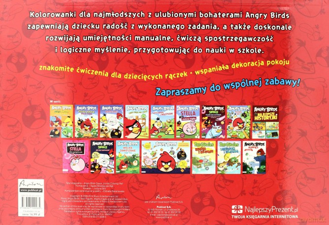 Angry Birds Space Plakaty Do Kolorowania Z Naklejkami [KSIĄŻKA]