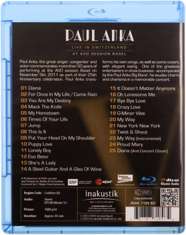 Paul Anka: Live In Switzerland [Blu-Ray]