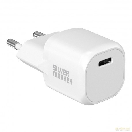Ładowarka sieciowa Silver Monkey Mini USB-C 20W PD - biała