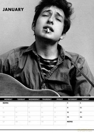 Bob Dylan: 2025 Calendar [KALENDARZ]