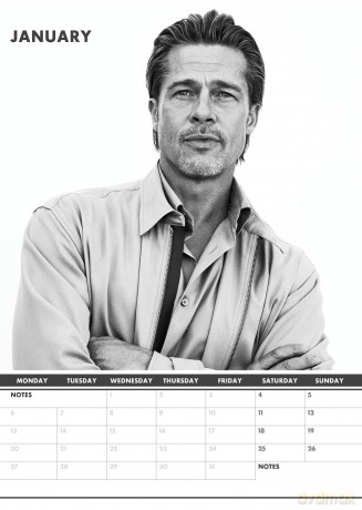 Brad Pitt: 2025 Calendar [KALENDARZ]