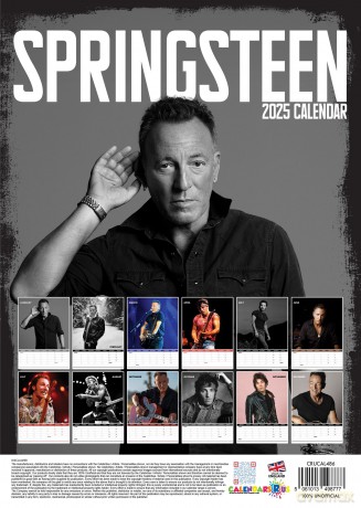 Bruce Springsteen: 2025 Calendar [KALENDARZ]