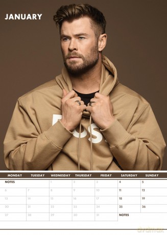 Chris Hemsworth: 2025 Calendar [KALENDARZ]