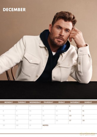 Chris Hemsworth: 2025 Calendar [KALENDARZ]