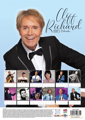 Cliff Richard: 2025 Calendar [KALENDARZ]