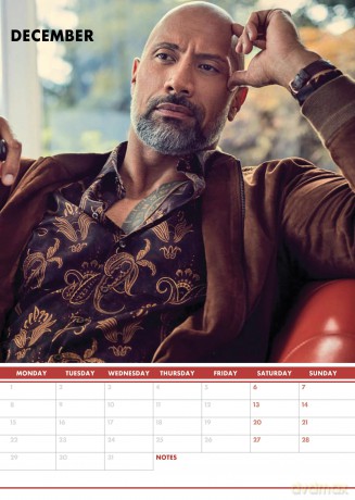Dwayne Johnson: 2025 Calendar [KALENDARZ]