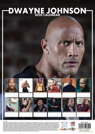 Dwayne Johnson: 2025 Calendar [KALENDARZ]
