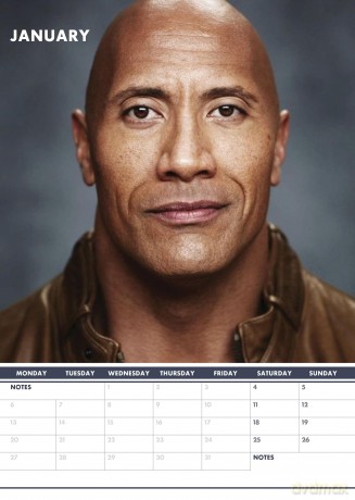 Dwayne Johnson: 2025 Calendar [KALENDARZ]