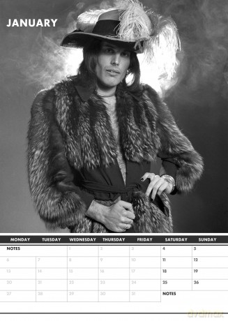 Freddie Mercury: 2025 Calendar [KALENDARZ]
