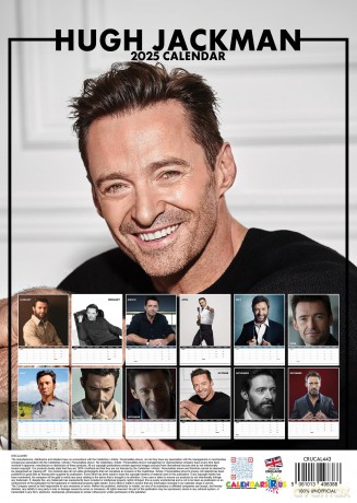Hugh Jackman: 2025 Calendar [KALENDARZ]