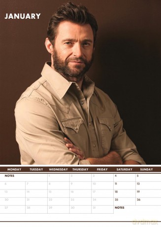 Hugh Jackman: 2025 Calendar [KALENDARZ]