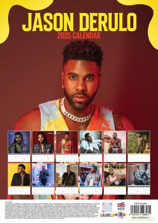 Jason Derulo: 2025 Calendar [KALENDARZ]