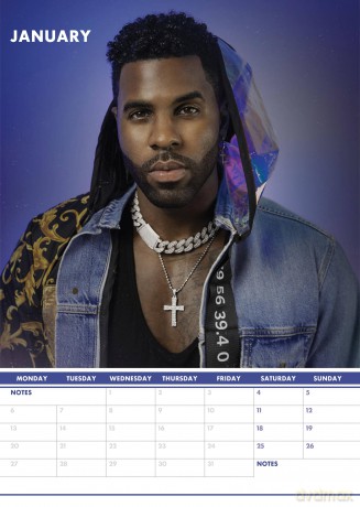 Jason Derulo: 2025 Calendar [KALENDARZ]