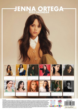 Jenna Ortega: 2025 Calendar [KALENDARZ]