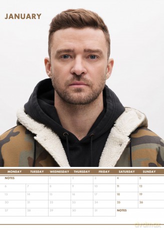 Justin Timberlake: 2025 Calendar [KALENDARZ]