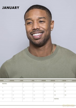 Michael B Jordan: 2025 Calendar [KALENDARZ]