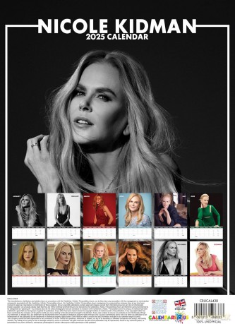 Nicole Kidman: 2025 Calendar [KALENDARZ]