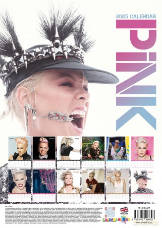 Pink: 2025 Calendar [KALENDARZ]