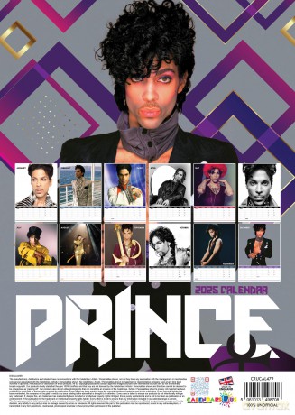Prince: 2025 Calendar [KALENDARZ]