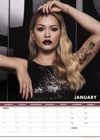Rita Ora: 2025 Calendar [KALENDARZ]