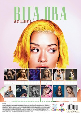 Rita Ora: 2025 Calendar [KALENDARZ]