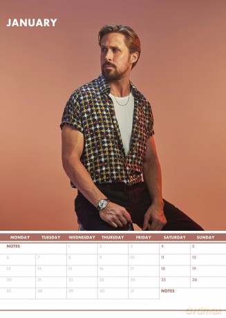 Ryan Gosling: 2025 Calendar [KALENDARZ]