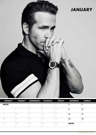 Ryan Reynolds: 2025 Calendar [KALENDARZ]