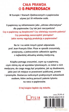 Cała Prawda O E-Papierosach - J-Fr Etter [KSIĄŻKA]