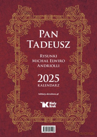 Kalendarz 2025 Pan Tadeusz - Michał Elwiro Andriolli [KALENDARZ]