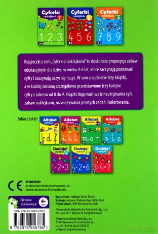 Cyferki Z Naklejkami Zeszyt 1 [KSIĄŻKA]